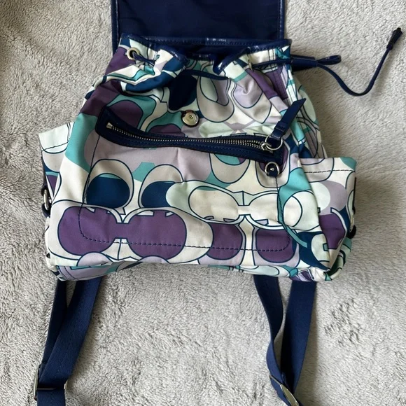 Coach | Bags | Coach Blue And Purple Backpack With Modern  display picture 1